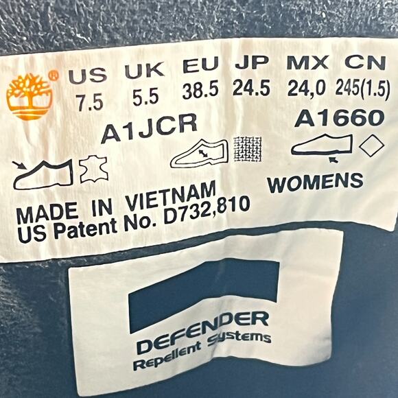 Timberland Kenniston Dark Gray Leather Lace Up Hiking Boots Women's Size 7.5 - Picture 10 of 11